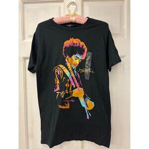 Jimi Hendrix Graphic Tee Black Authentic Hendrix S 100% Cotton
